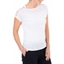 Picture of Anna Rose Embellished Short Sleeve Jersey Top - WHITE