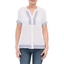 Picture of Anna Rose Embroidered Crinkle Blouse - WHITE