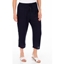 Picture of Anna Rose Embroidered Cropped Trousers - NAVY