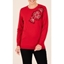 Picture of Anna Rose Embroidered Knitted Top - RED
