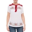 Picture of Anna Rose Embroidered Tassel Top - WHITE/MULTI