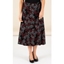Picture of Anna Rose Floral Jaquard Skirt - BLACK/RED/GREY