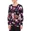 Picture of Anna Rose Floral Knit Top - NAVY/MAGENTA