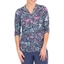 Picture of Anna Rose Floral Print Blouse - NAVY/MULTI