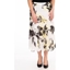 Picture of Anna Rose Floral Print Chiffon Midi Skirt - IVORY/BLACK/YELLOW