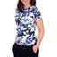 Picture of Anna Rose Floral Print Textured Top - BLUE