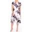 Picture of Anna Rose Floral Printed Chiffon Midi Dress - IVORY/BLACK/LILAC