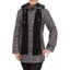 Picture of Anna Rose Floral Printed Scarf Coat - TAUPE/BLACK