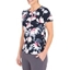Picture of Anna Rose Floral Textured Stretch Top - NAVY/PINK