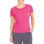 Picture of Anna Rose Foil Feather Printed Jersey Top - FUSCHIA