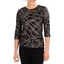 Picture of Anna Rose Glitter Jersey Top - BLACK/RAINBOW