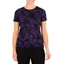 Picture of Anna Rose Glitter Print Short Sleeve Top IDNIGHT/PURPLE