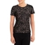 Picture of Anna Rose Glitter Stretch Top - BLACK/RAINBOW