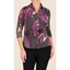 Picture of Anna Rose Jersey Shirt With Necklace - PURPLE/BLACK