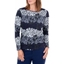 Picture of Anna Rose Knitted Top - NAVY/BLUE/GREY