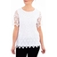 Picture of Anna Rose Lace And Crochet Top - IVORY