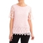 Picture of Anna Rose Lace And Crochet Top - PINK