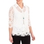Picture of Anna Rose Lace Blouse With Necklace - WHITE/MULTI