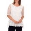 Picture of Anna Rose Lace Front Tunic - WHITE