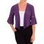 Picture of Anna Rose Lace Trim Cover Up - PURPLE