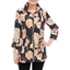 Picture of Anna Rose Lightweight Floral Coat - NAVY FLORAL