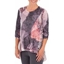 Picture of Anna Rose Long Sleeve Layered Print Top - GREY/PINK