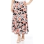 Picture of Anna Rose Panelled Floral Midi Skirt - CORAL/GREY