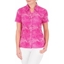 Picture of Anna Rose Pleated Blouse With Necklace AGENTA
