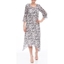 Picture of Anna Rose Pleated Butterfly Print Midi Dress ILVER GREY/IVORY