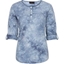 Picture of Anna Rose Print And Tie Die top - DENIM BLUE
