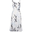 Picture of Anna Rose Printed Bias Cut Midi Dress - IVORY/BLUE/GREY
