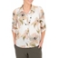 Picture of Anna Rose Printed Blouse With Necklace - WHITE/CORAL/KHAKI