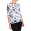 Picture of Anna Rose Printed Chiffon Blouse With Necklace - WHITE/MULTI BLUE