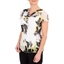 Picture of Anna Rose Printed Chiffon Top - IVORY/BLACK/YELLOW