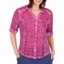 Picture of Anna Rose Printed Cotton Blouse AGENTA