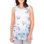 Picture of Anna Rose Printed Layered Top - WHITE/MULTI