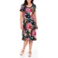Picture of Anna Rose Printed Panelled Jersey Dress - NAVY/MULTI