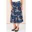 Picture of Anna Rose Printed Puffa Skirt - GREY/BLUE