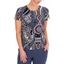 Picture of Anna Rose Printed Short Sleeve Top - NAVY/MULTI