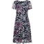 Picture of Anna Rose Printed Textured dress - NAVY/PINK MULTI