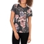 Picture of Anna Rose Printed Top - BLACK/PINK