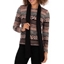 Picture of Anna Rose Printed Top With Scarf - GREY/FIG