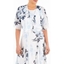 Picture of Anna Rose Printed Waterfall Cover Up - IVORY/BLUE/GREY