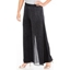 Picture of Anna Rose Shimmer Mesh Layered Wide Leg Trousers - BLACK/SILVER