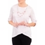 Picture of Anna Rose Shimmer Top With Necklace - PINK/SILVER