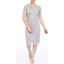 Picture of Anna Rose Short Sleeve Fitted Midi Dress ILVER