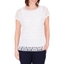 Picture of Anna Rose Short Sleeve Lace Top - WHITE