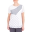 Picture of Anna Rose Short Sleeve Layered Top - WHITE/NAVY