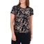 Picture of Anna Rose Spangle Print Top - BLACK/GOLD