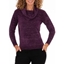 Picture of Anna Rose Sparkle Cowl Neck Top - PURPLE